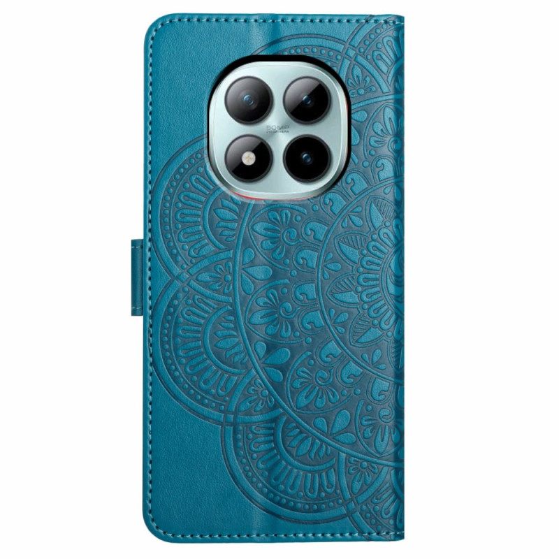 Leren Hoesje Xiaomi Redmi Note 15 Pro Plus 5g Mandala-gravure Bescherming Hoesje