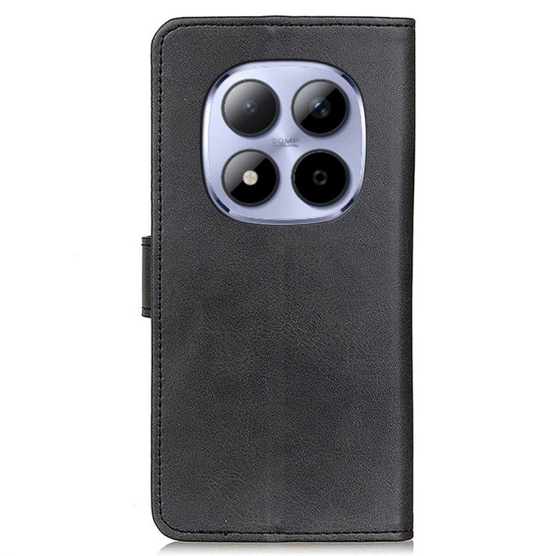 Leren Hoesje Xiaomi Redmi Note 15 Pro Plus 5g Mat Kunstleer Bescherming Hoesje