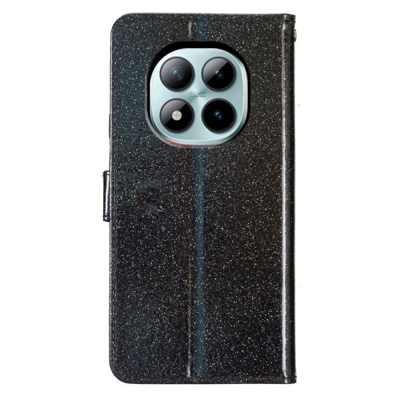 Leren Hoesje Xiaomi Redmi Note 15 Pro Plus 5g Pailletten Bescherming Hoesje