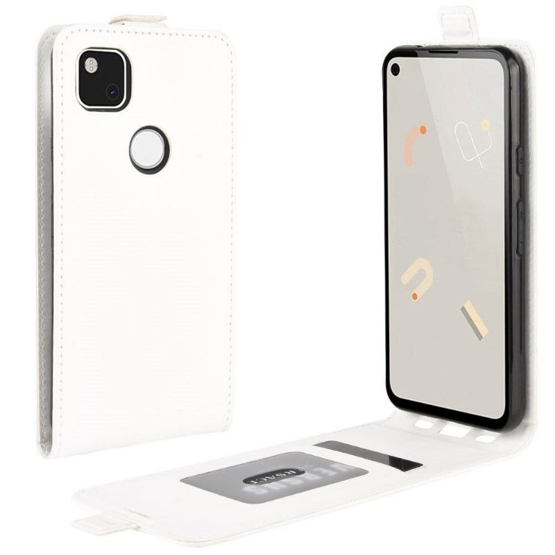 Case voor Google Pixel 4a Folio-hoesje Verticaal Kunstleer