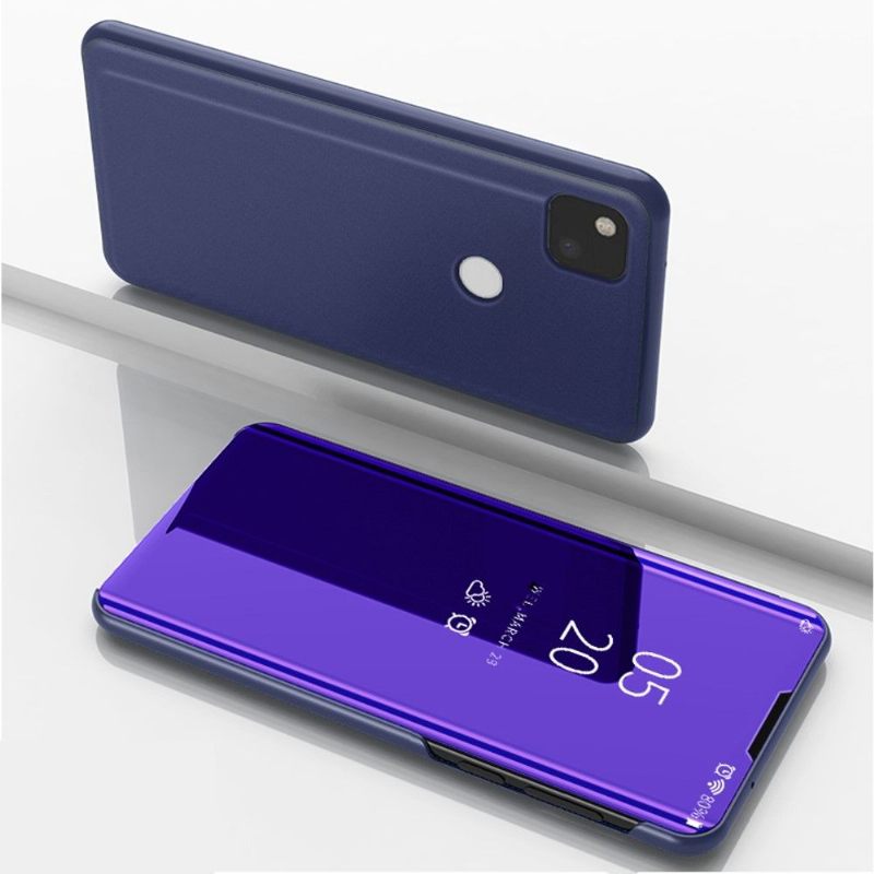Hoesje voor Google Pixel 4a Folio-hoesje Spiegeleffect