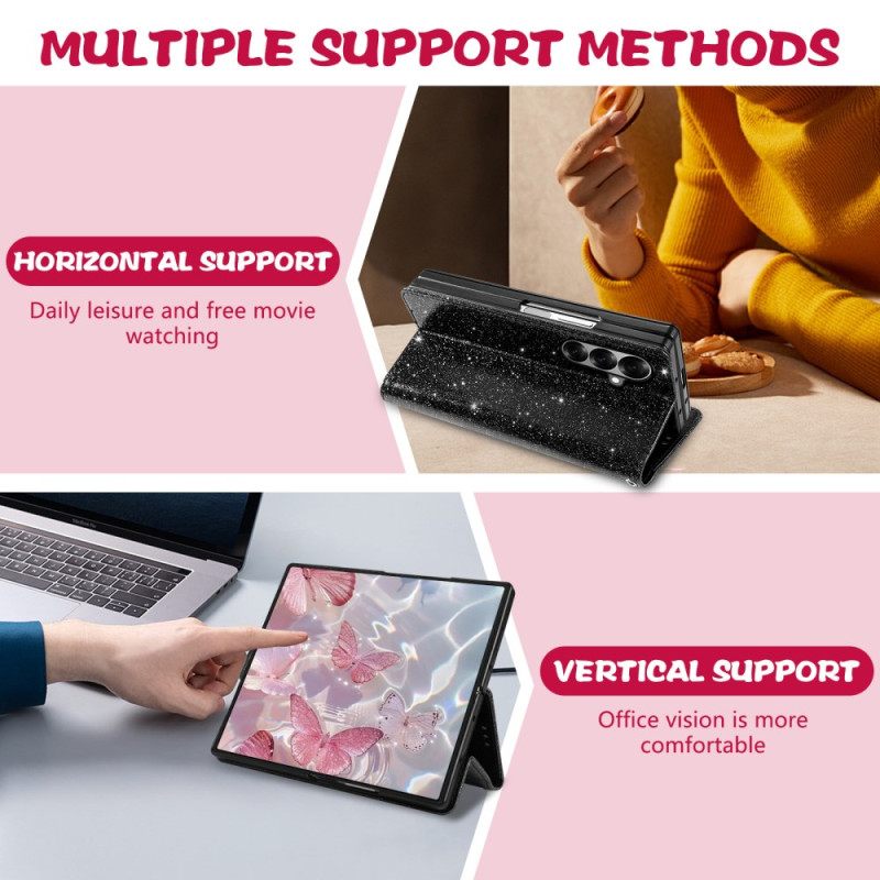 Bescherming Hoesje Samsung Galaxy Z Fold 7 Glitter