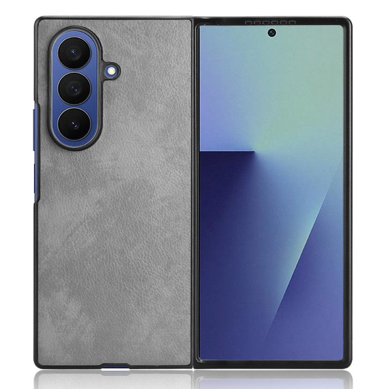Case Hoesje Samsung Galaxy Z Fold 7 Telefoonhoesje Leerlook