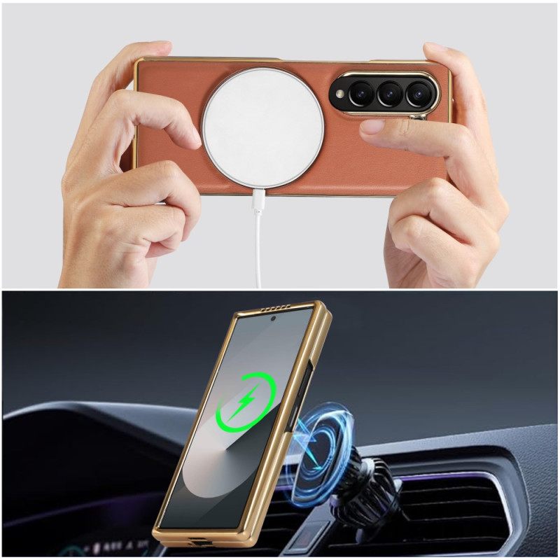 Case Hoesje Samsung Galaxy Z Fold 7 Telefoonhoesje Magnetische Standaard