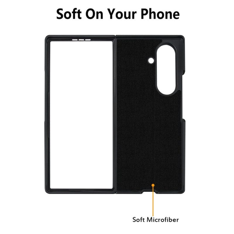 Case Hoesje Samsung Galaxy Z Fold 7 Telefoonhoesje Roestvrij Staal