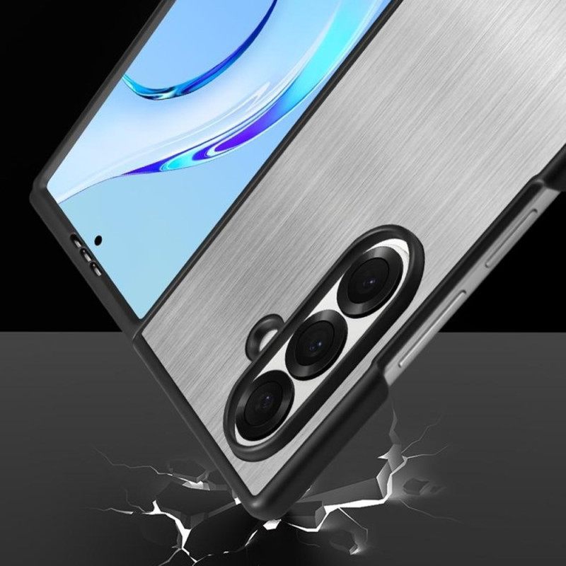 Case Hoesje Samsung Galaxy Z Fold 7 Telefoonhoesje Roestvrij Staal