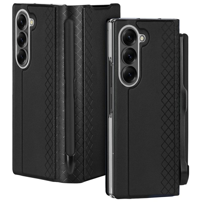 Cover Hoesje Samsung Galaxy Z Fold 7 Telefoonhoesje Bril Series Dux Ducis Stylushouder