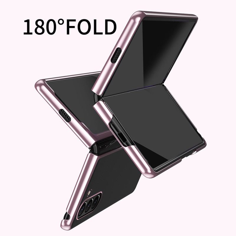 Cover Hoesje Samsung Galaxy Z Fold 7 Telefoonhoesje Rand Met Metaallook