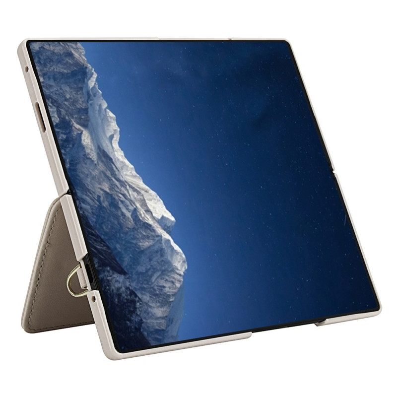 Hoesje Samsung Galaxy Z Fold 7 3d Bloemenkaarthouder En Standaard Bescherming Hoesje