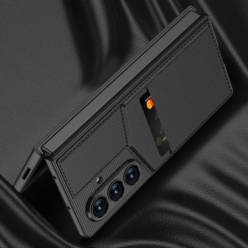 Hoesje Samsung Galaxy Z Fold 7 Geïntegreerde Kaarthouder Bescherming Hoesje