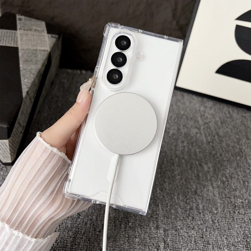 Hoesje Samsung Galaxy Z Fold 7 Magsafe-compatibel Transparant Bescherming Hoesje