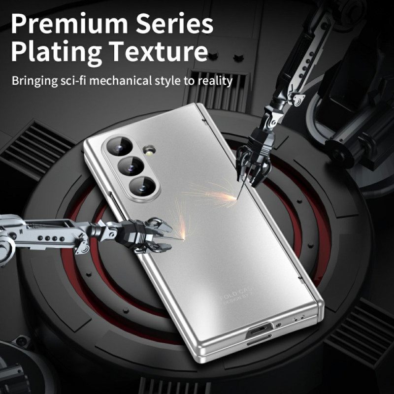 Hoesje Samsung Galaxy Z Fold 7 Metallic Effect Met Schermbeschermer