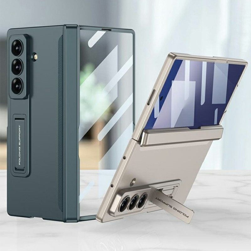 Hoesje Samsung Galaxy Z Fold 7 Schermbeschermer En Magnetische Standaard Bescherming Hoesje