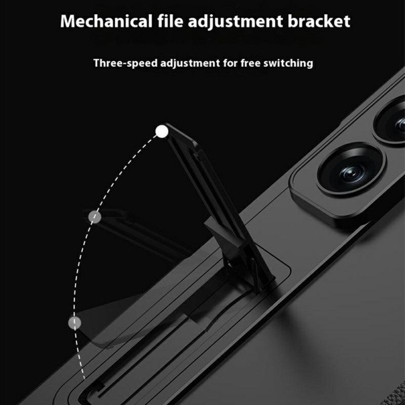 Hoesje Samsung Galaxy Z Fold 7 Schermbeschermer En Magnetische Standaard Bescherming Hoesje