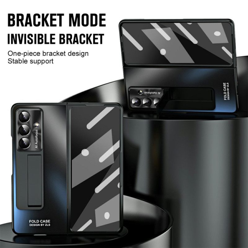 Hoesje Samsung Galaxy Z Fold 7 Standaard Met Matte Afwerking En Schermbeschermer