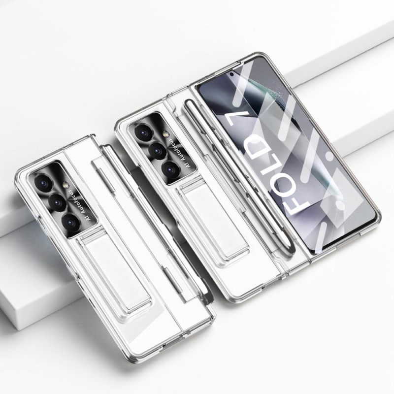 Hoesje Samsung Galaxy Z Fold 7 Standaard En Schermbeschermer Bescherming Hoesje