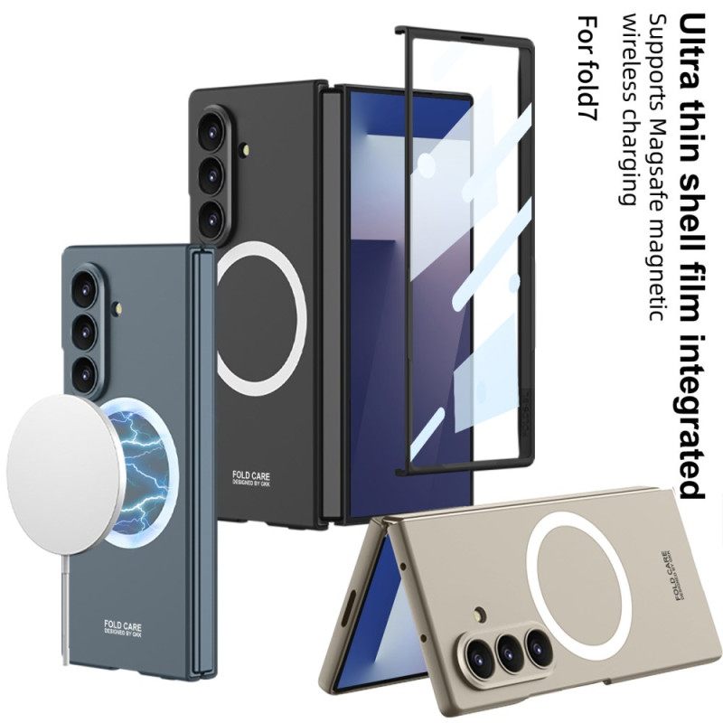 Hoesje Voor Samsung Galaxy Z Fold 7 Magnetische Schermbeschermer Van Gehard Glas