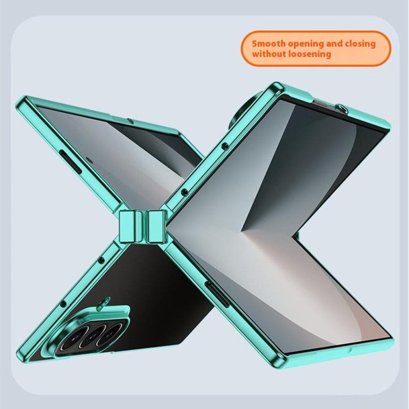 Hoesje Voor Samsung Galaxy Z Fold 7 Metal Effect Scharnier Design