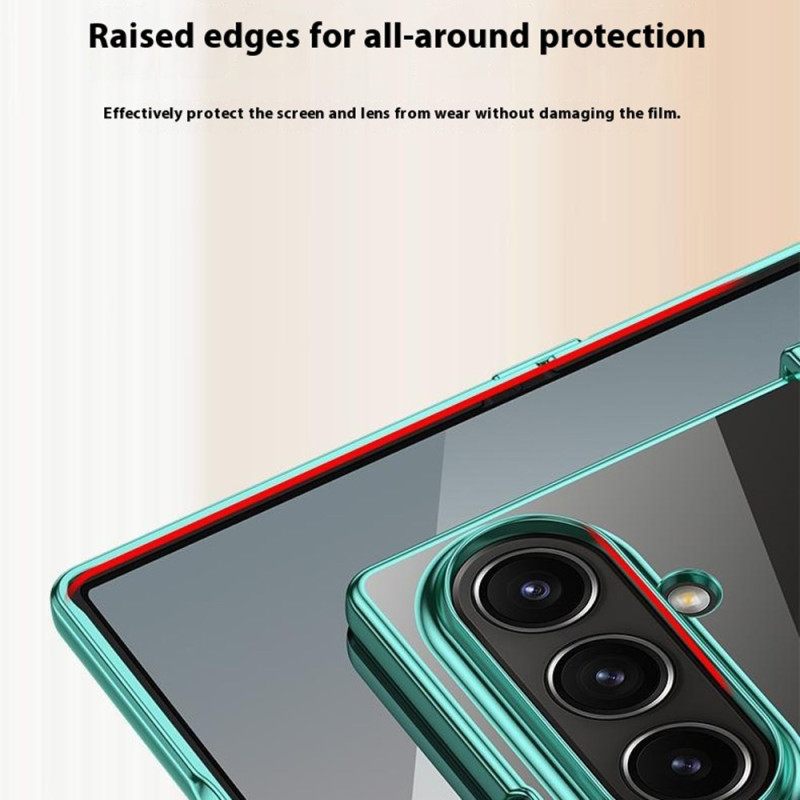 Hoesje Voor Samsung Galaxy Z Fold 7 Metal Effect Scharnier Design