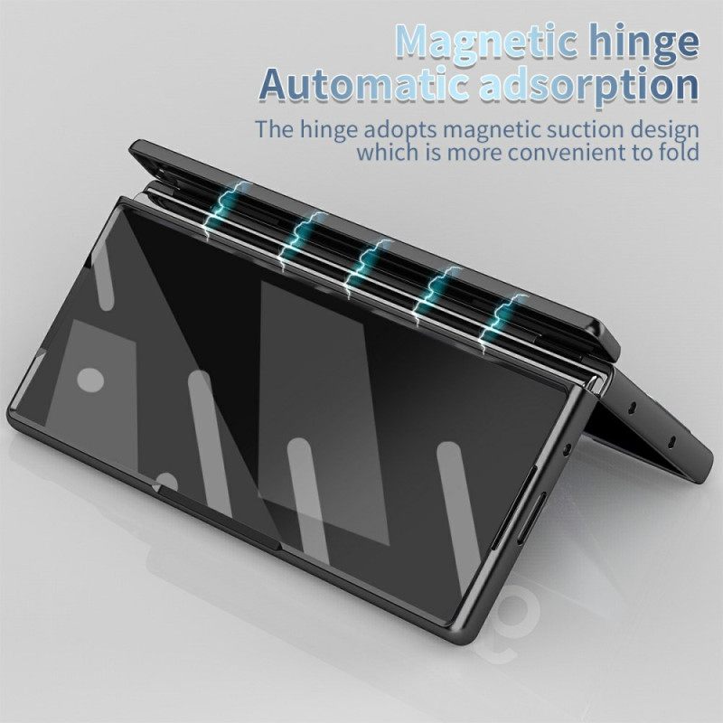 Hoesje Voor Samsung Galaxy Z Fold 7 Schermbeschermer Van Gehard Glas En Stylushouder