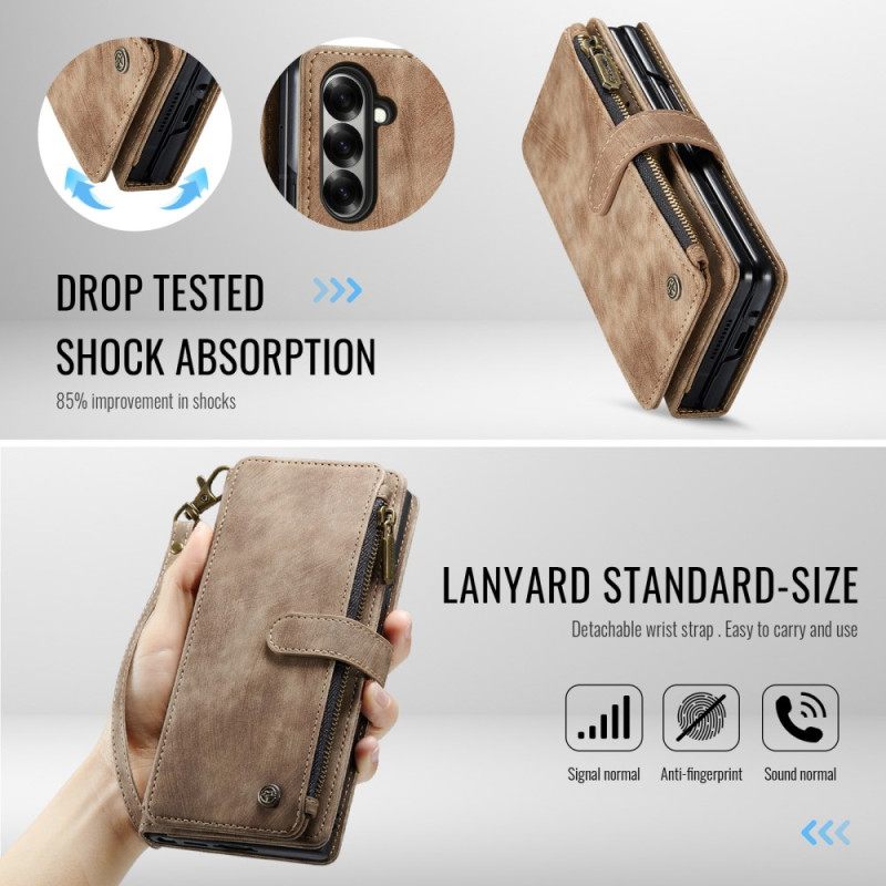 Leren Hoesje Samsung Galaxy Z Fold 7 Caseme Bescherming Hoesje