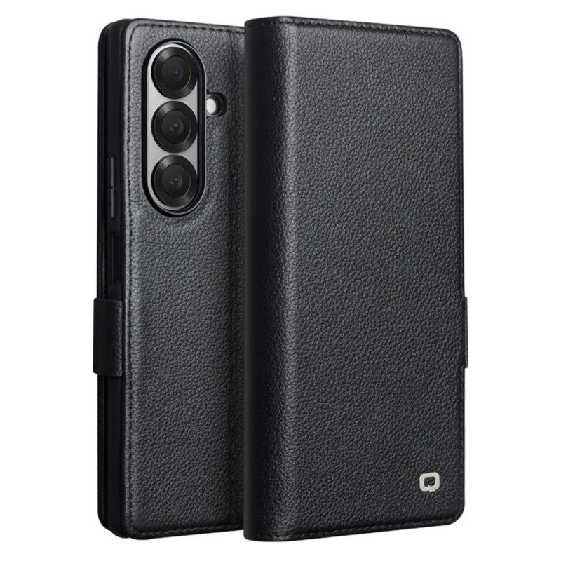 Leren Hoesje Voor Samsung Galaxy Z Fold 7 Qialino Kaarthouder