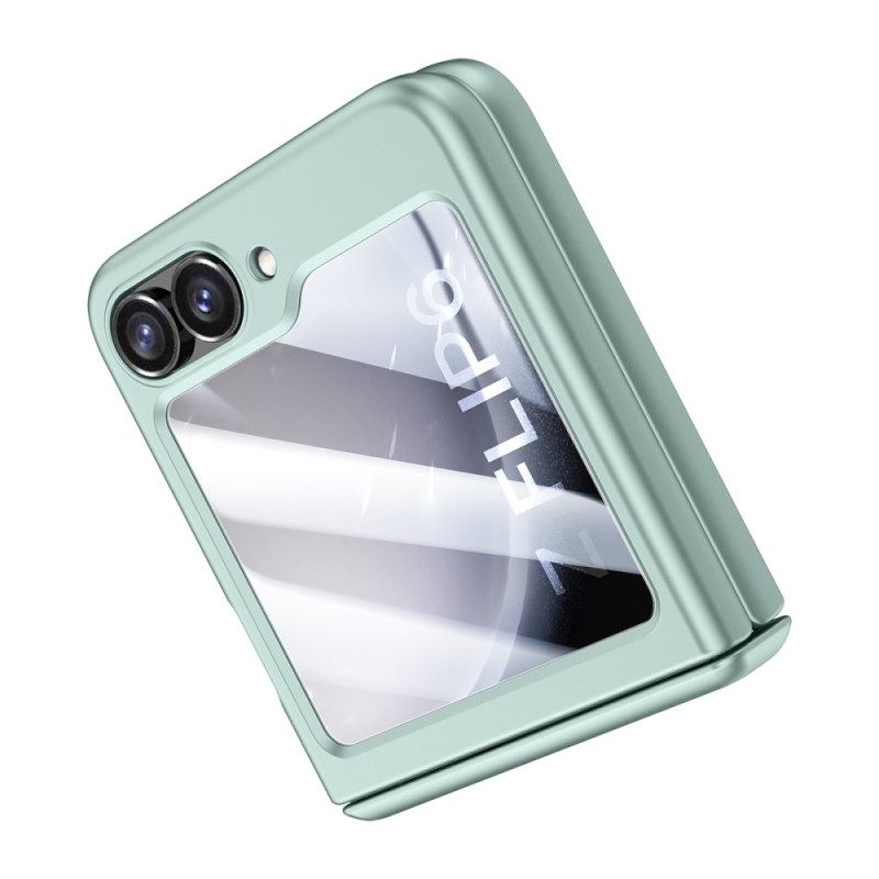 Case Hoesje Samsung Galaxy Z Flip 7 Fe Telefoonhoesje Achterscharnierbeschermer Van Gehard Glas En Schermbeschermer