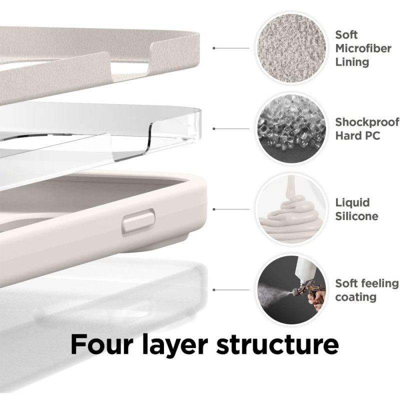 Case Hoesje Samsung Galaxy Z Flip 7 Fe Telefoonhoesje Effen