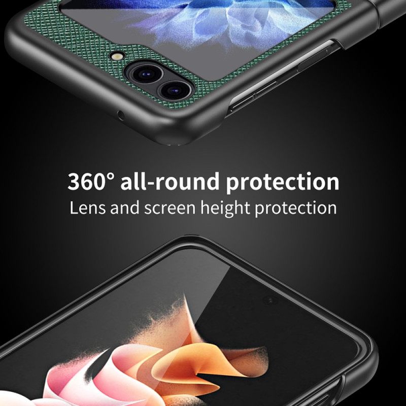 Case Hoesje Samsung Galaxy Z Flip 7 Fe Telefoonhoesje Kruisstructuur