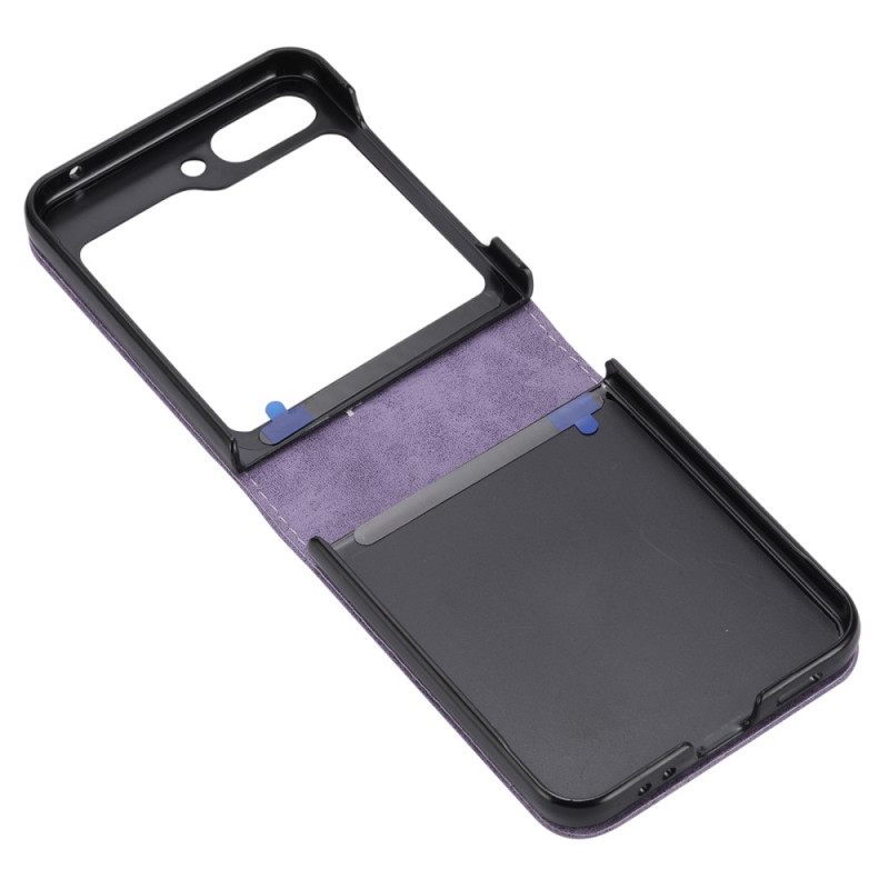 Case Hoesje Samsung Galaxy Z Flip 7 Fe Telefoonhoesje Kunstleer Leer