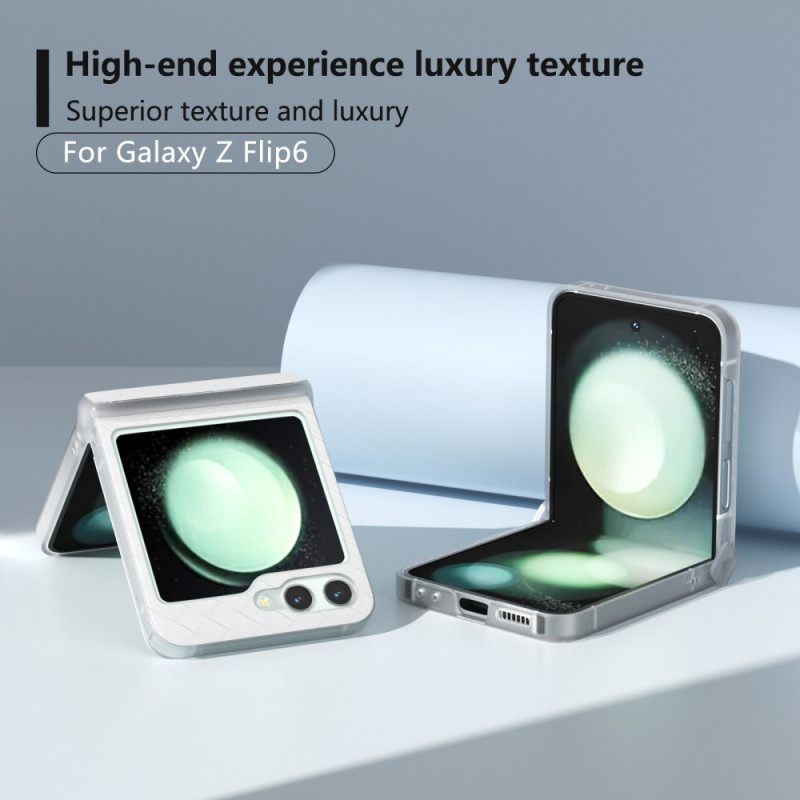 Cover Hoesje Samsung Galaxy Z Flip 7 Fe Telefoonhoesje Geweven Structuur