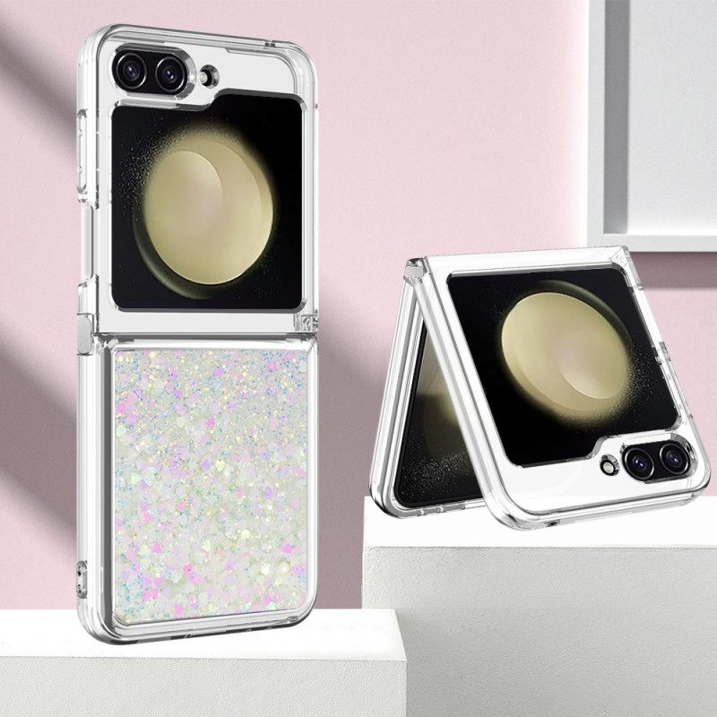 Cover Hoesje Samsung Galaxy Z Flip 7 Fe Telefoonhoesje Glitter