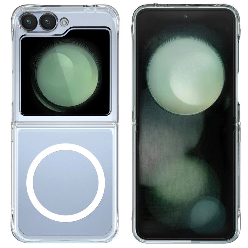 Cover Hoesje Samsung Galaxy Z Flip 7 Fe Telefoonhoesje Magnetisch Transparant