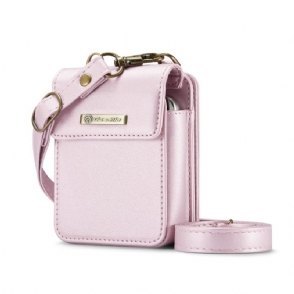 Hoesje Case Samsung Galaxy Z Flip 7 Fe Telefoonhoesje Rfid-portemonnee Met Schouderband