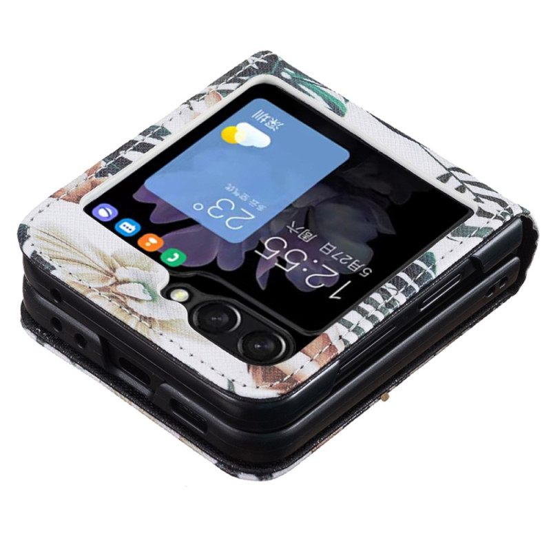 Hoesje Samsung Galaxy Z Flip 7 Fe Blad En Bloemen