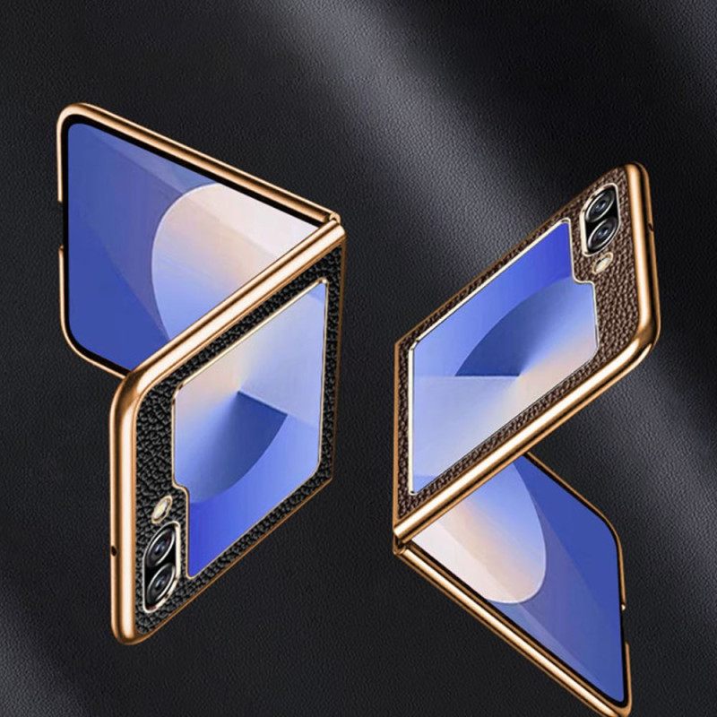 Hoesje Samsung Galaxy Z Flip 7 Fe Echt Leer