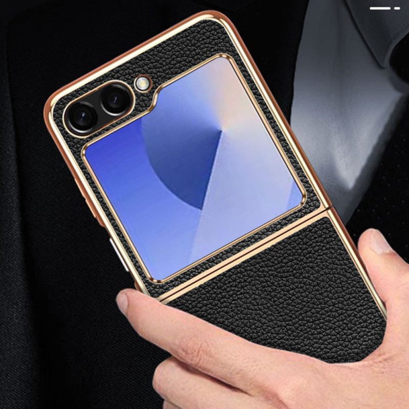 Hoesje Samsung Galaxy Z Flip 7 Fe Echt Leer