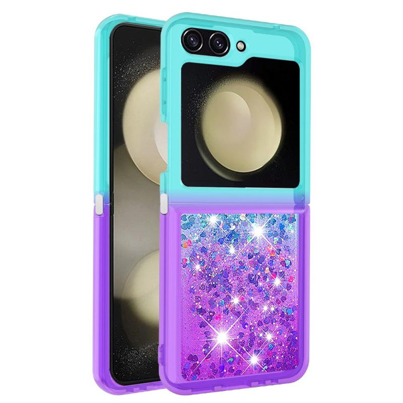 Hoesje Samsung Galaxy Z Flip 7 Fe Glitter Met Kleurverloop
