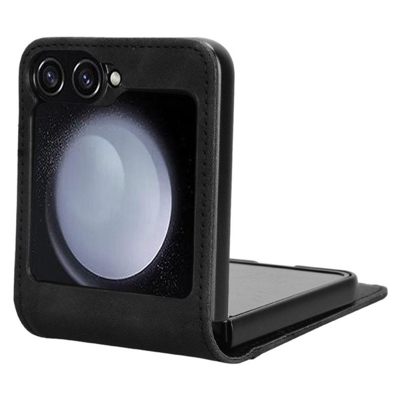 Hoesje Samsung Galaxy Z Flip 7 Fe Kaarthouder In Leren Stijl Bescherming Hoesje