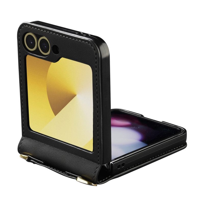 Hoesje Samsung Galaxy Z Flip 7 Fe Kaarthouder En Lange Riem