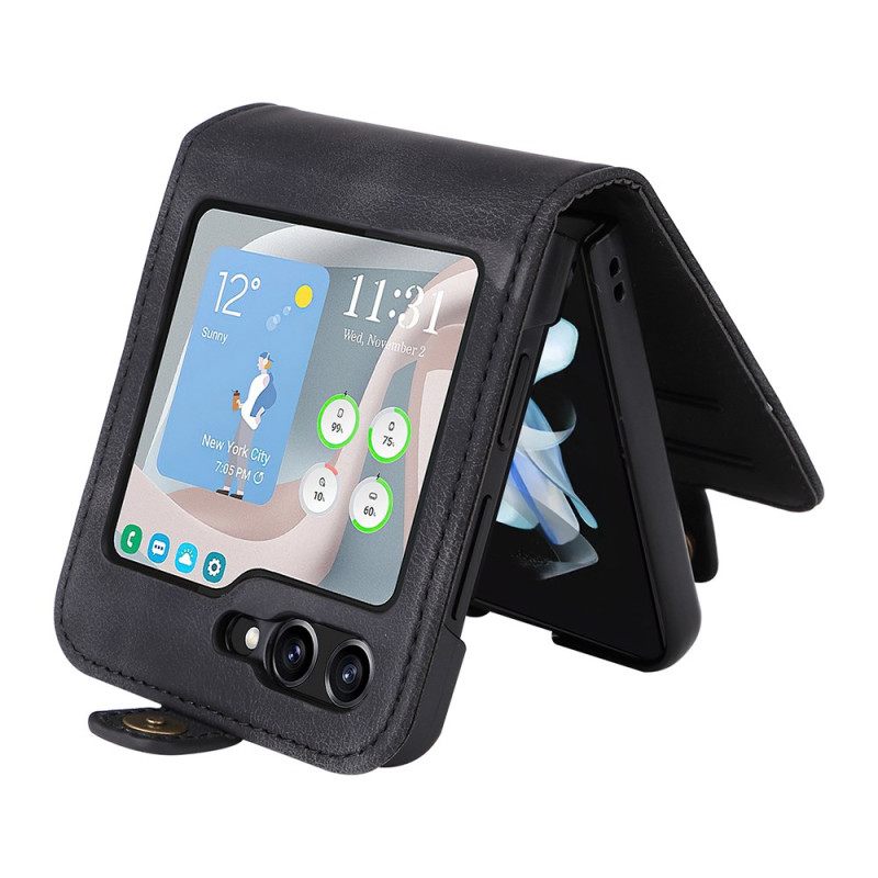 Hoesje Samsung Galaxy Z Flip 7 Fe Kaarthouder Yikatu