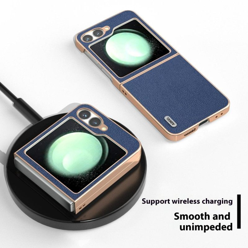 Hoesje Samsung Galaxy Z Flip 7 Fe Klassiek Abeel-leer