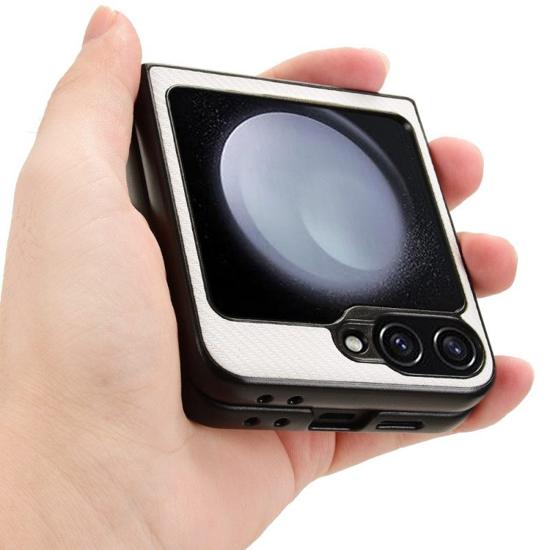 Hoesje Samsung Galaxy Z Flip 7 Fe Koolstofvezeltextuur