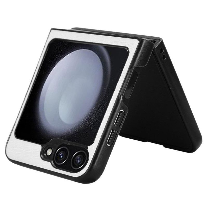 Hoesje Samsung Galaxy Z Flip 7 Fe Krokodillenleerstructuur