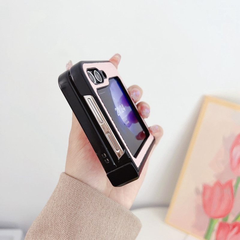 Hoesje Samsung Galaxy Z Flip 7 Fe Lychee-patroon Bescherming Hoesje