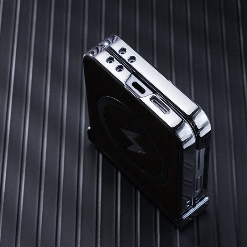 Hoesje Samsung Galaxy Z Flip 7 Fe Magsafe-compatibel Lederlook Bescherming Hoesje