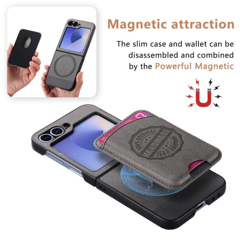 Hoesje Samsung Galaxy Z Flip 7 Fe Magsafe-compatibele Afneembare Kaarthouder