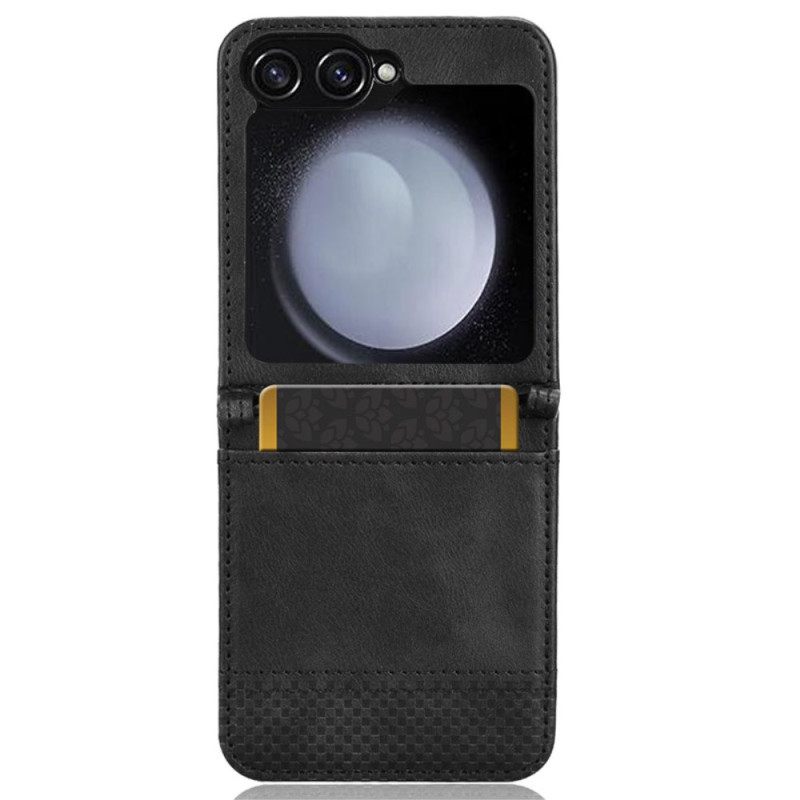Hoesje Samsung Galaxy Z Flip 7 Fe Retro Leren Kaarthouder