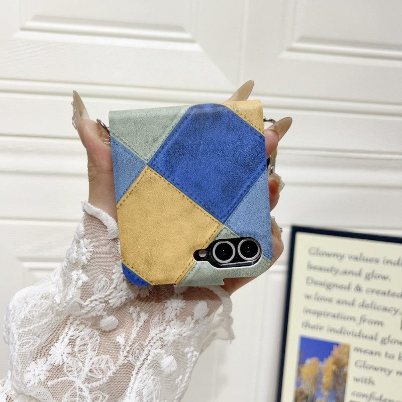 Hoesje Samsung Galaxy Z Flip 7 Fe Retro Met Kattenpootsluiting