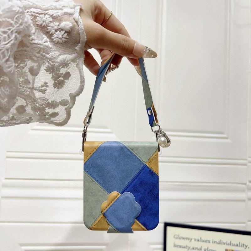 Hoesje Samsung Galaxy Z Flip 7 Fe Retro Met Kattenpootsluiting